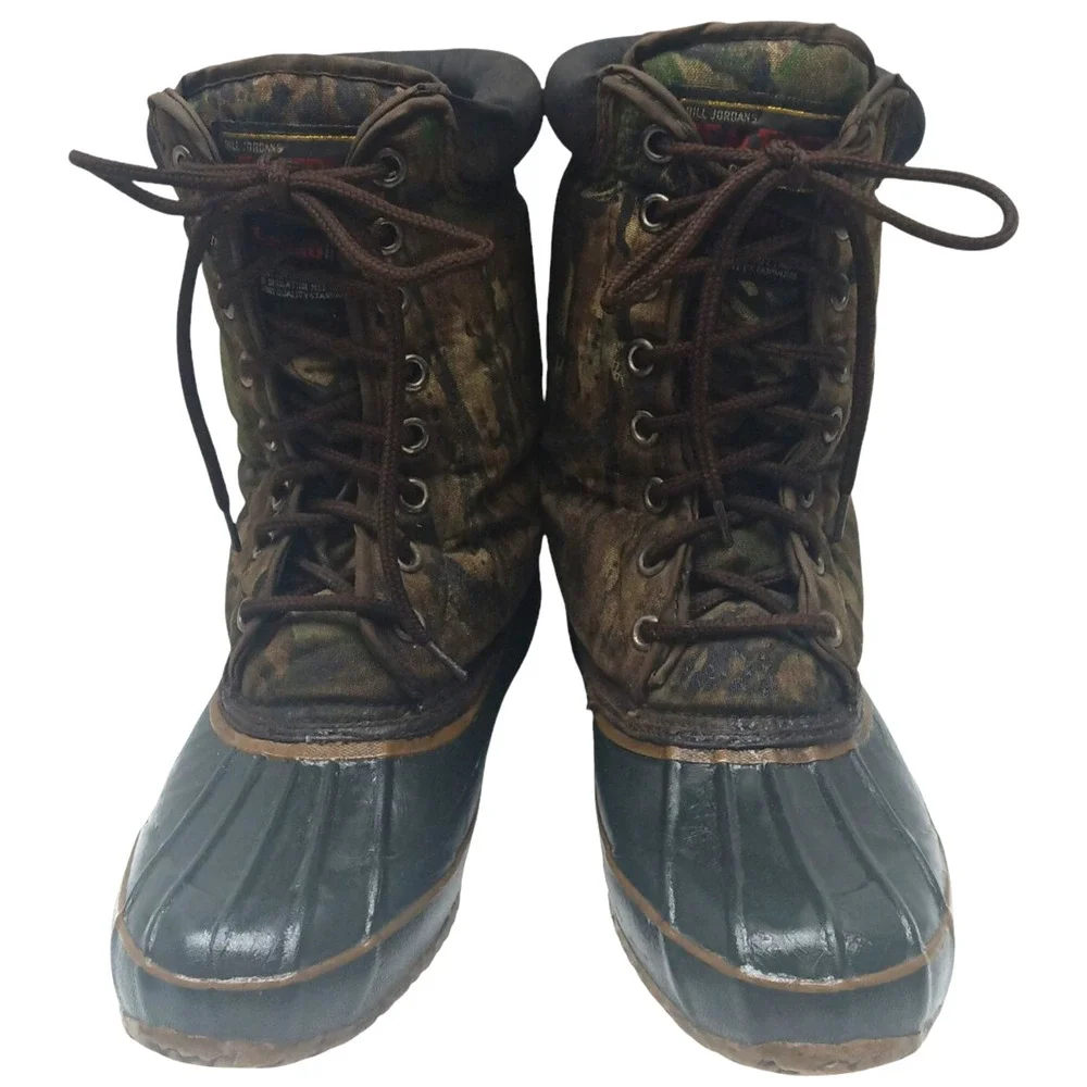 THERMOLITE‎ REAL TREE Camo Boots Camouflage Steel Shank / Men's Size: 8